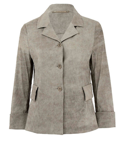 Sand Linen-Blend Jacket